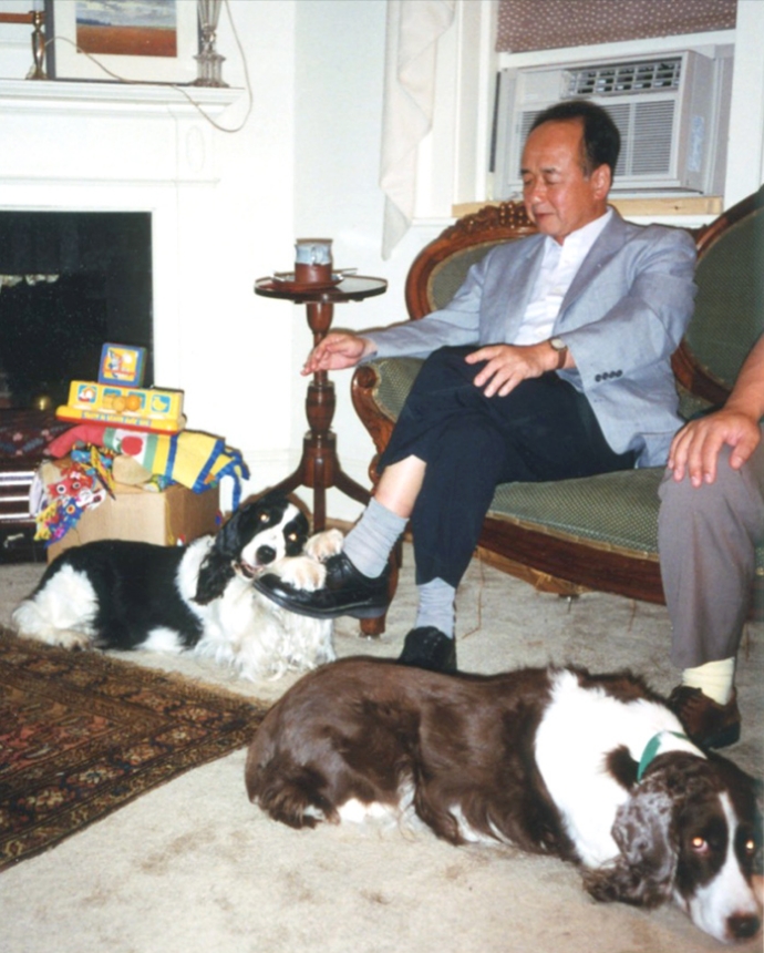 図１：1998年9月、ボストン近郊ケンブリッジ市のモース夫妻宅にて