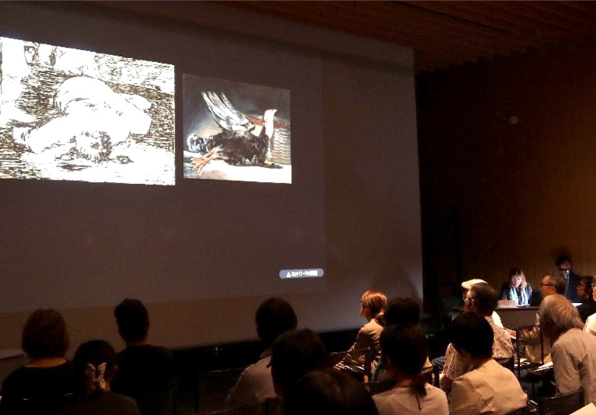 マウラー氏 基調講演風景（長崎県美術館）